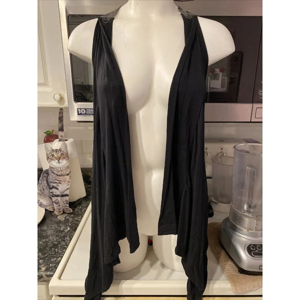 f B'LEEV dressy sleeveless open cardigan M